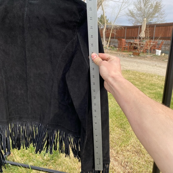 New fringed leather jacket Western motorcycle - Picture 5 of 9